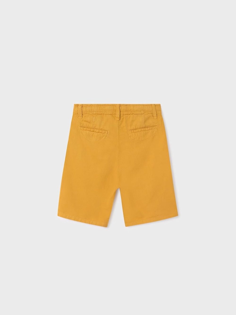 Cotton Linen Bermuda for Boys Ochre - Image 2