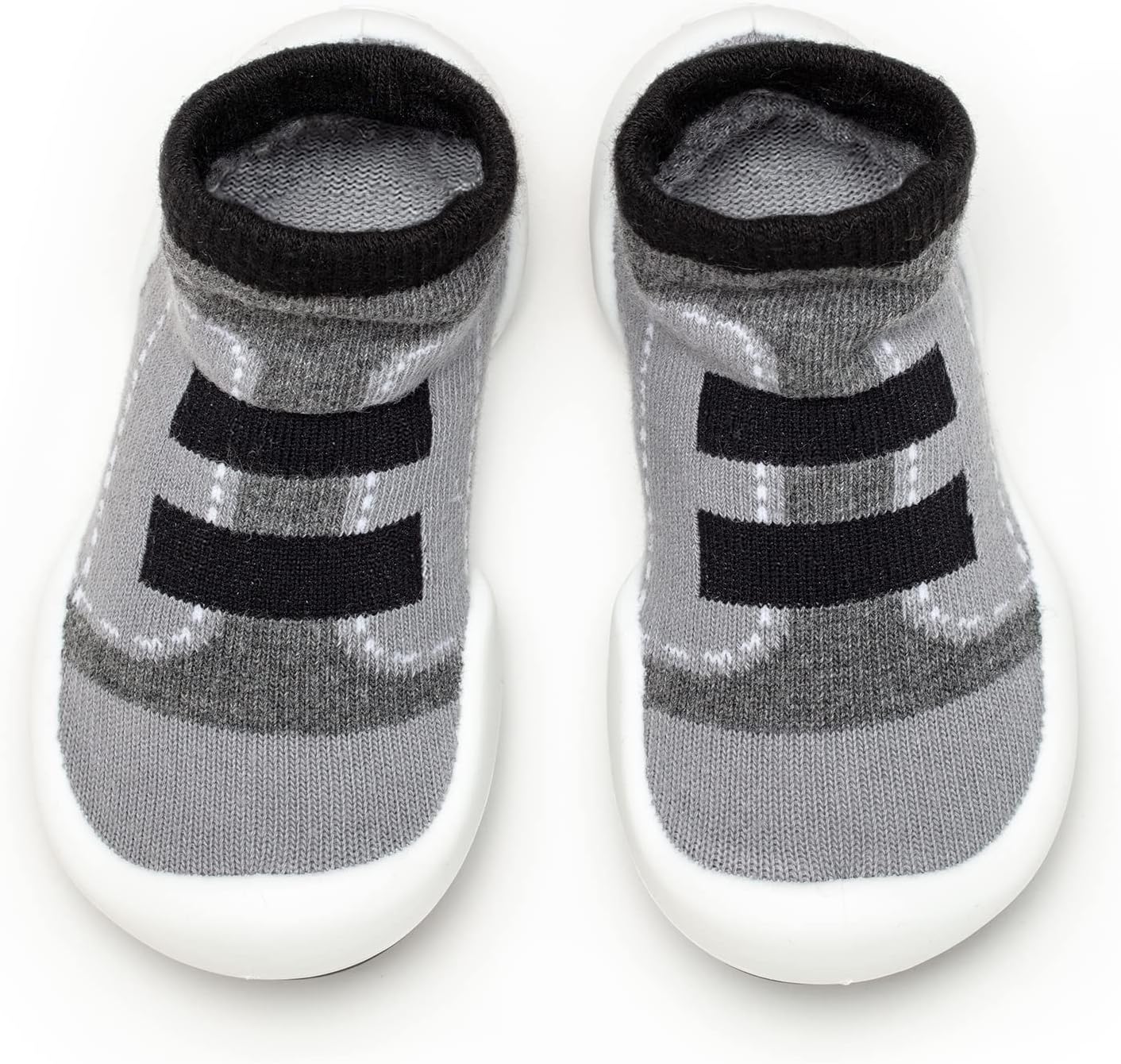 Baby and Toddler Shoes, Pull Up First Walker, Non Slip Bottom, Soft Cotton, Premium Sock Shoes - Walker